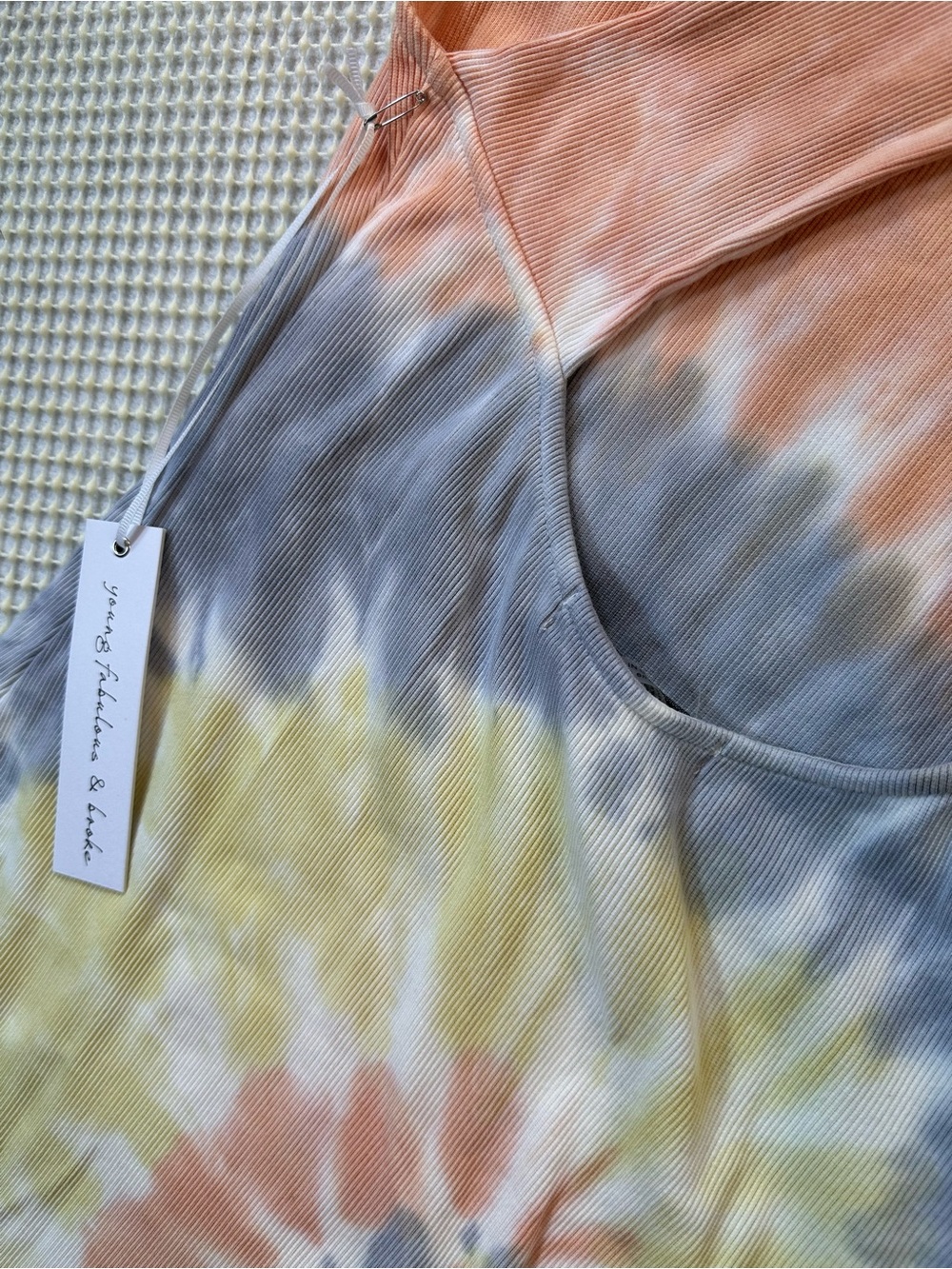 Young Fabulous & Broke Tie Dye Midi Dress Size Medium NWT NEW - Picture 9 of 10